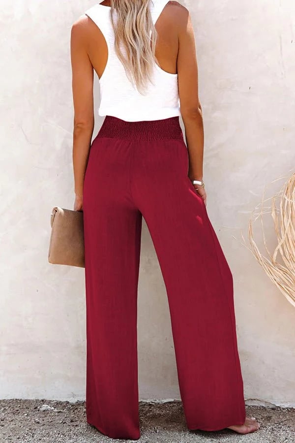 Riana - Relaxed Fit High-Waisted Trousers