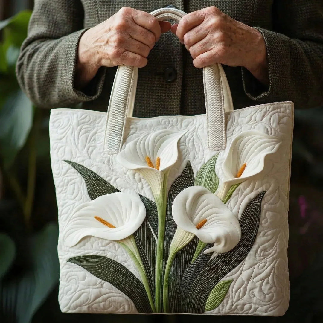 White Lilies Handmade Bag
