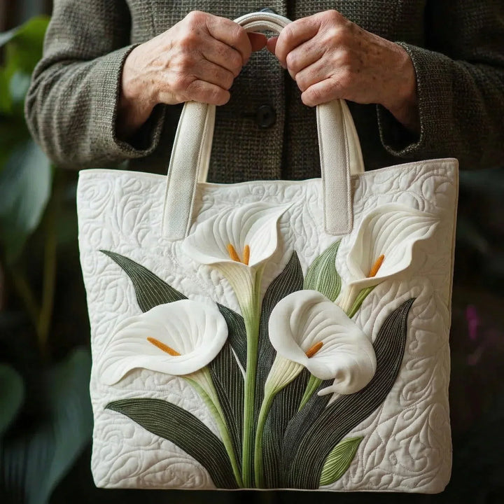 White Lilies Handmade Bag