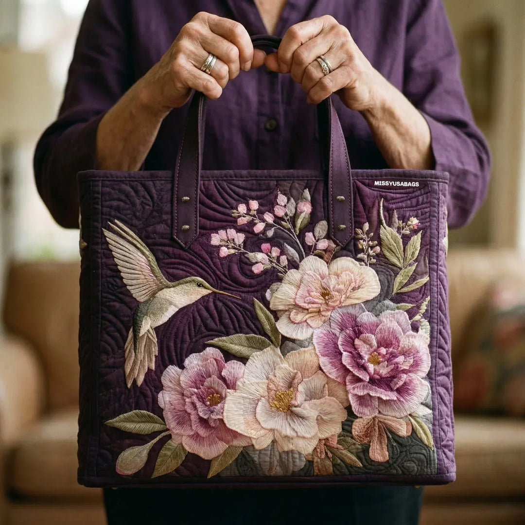 Handcrafted Bag - Hummingbird Design