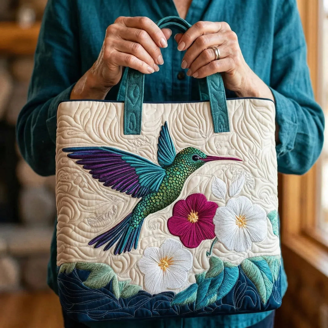 Artisan Bag - Hummingbird & Floral Design