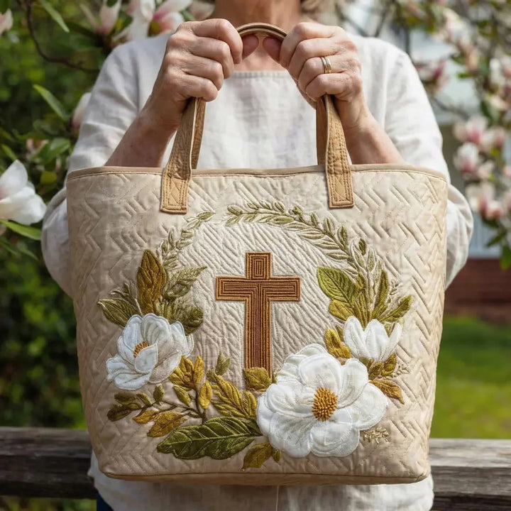 Handcrafted Floral Cross Bag