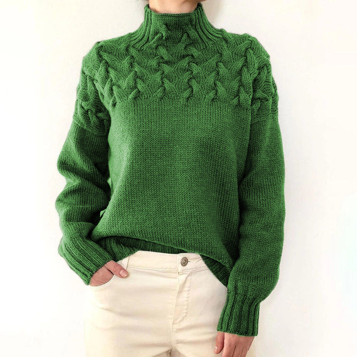 Elena | Cozy Turtleneck Knit Sweater