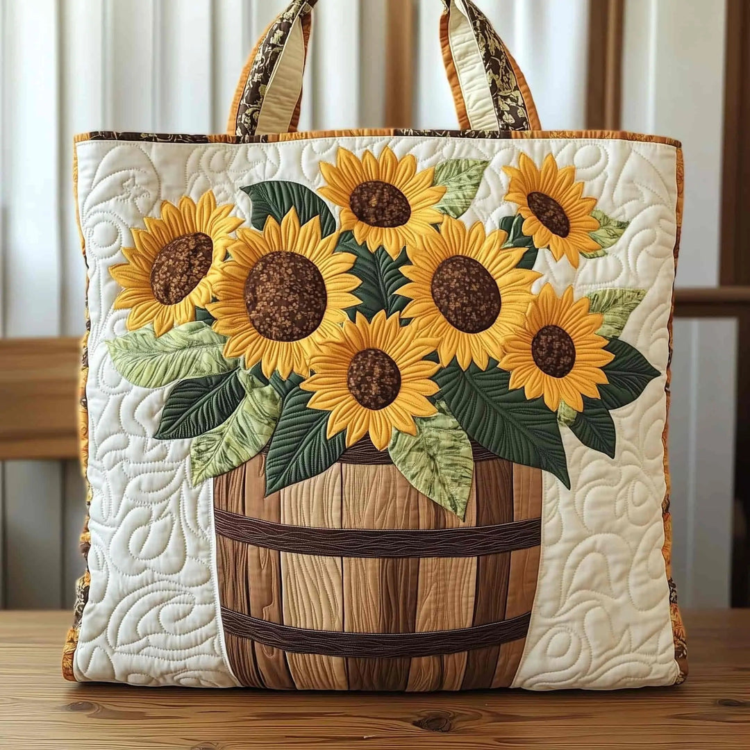 Sunflower Handmade Tote Bag