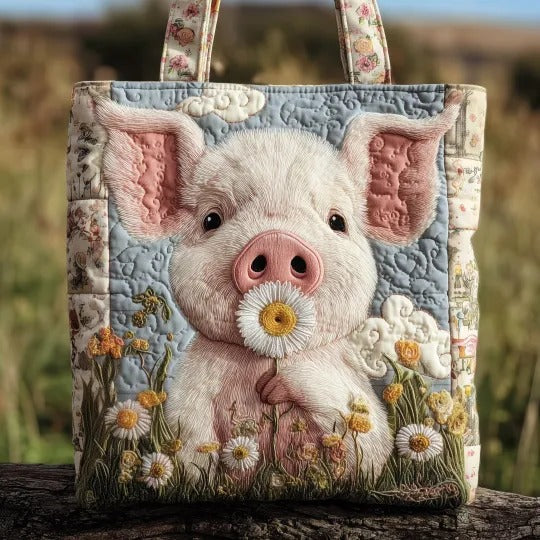 Handcrafted Bag - The Bashful Pig