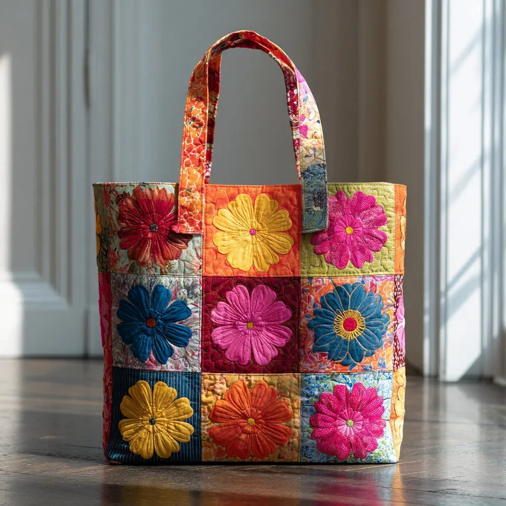 Handcrafted Floral Burst Bag