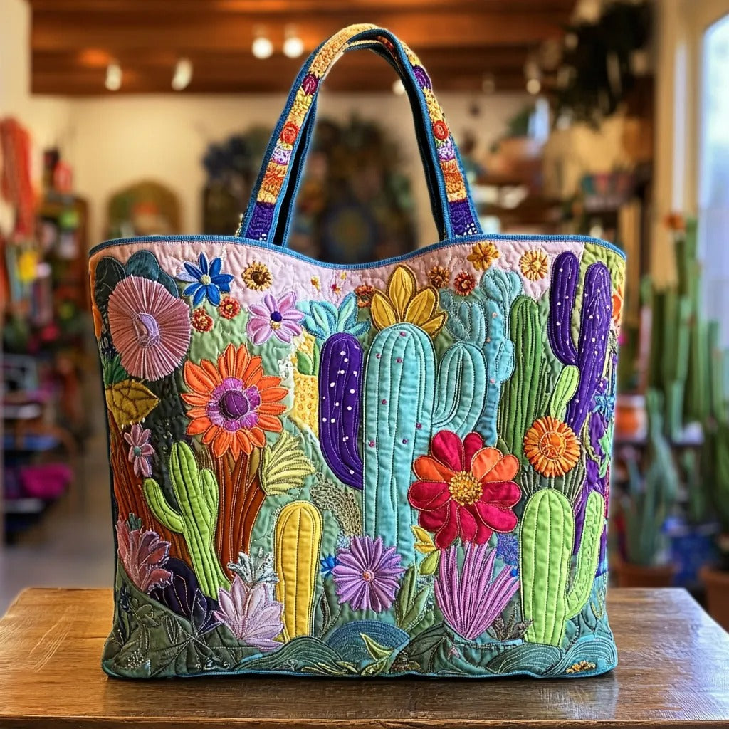Artisanal Cactus-Themed Bag