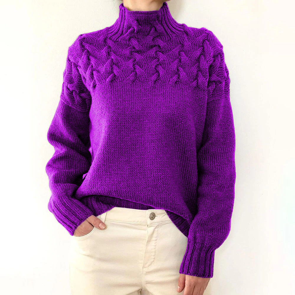 Elena | Cozy Turtleneck Knit Sweater