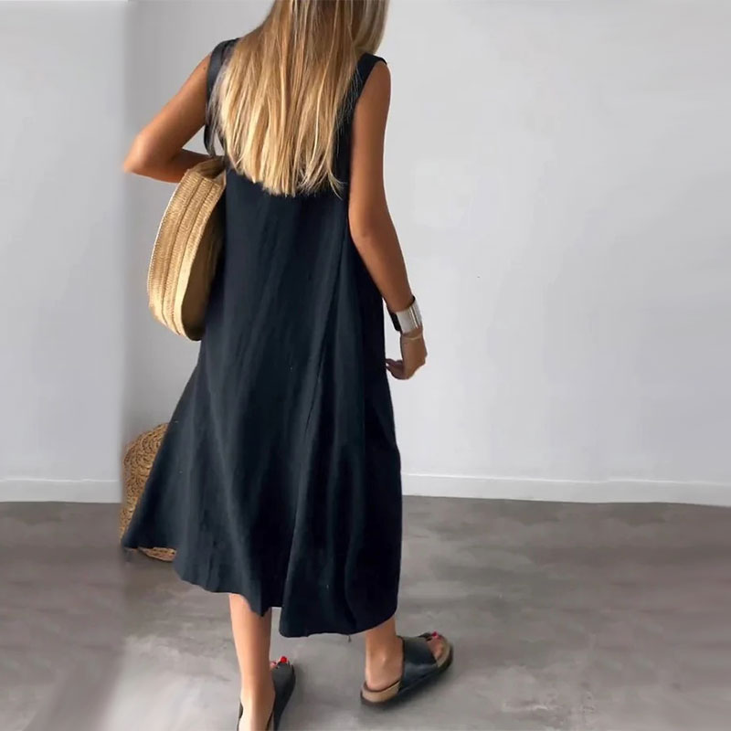 Amaris - Chic Sleeveless Casual Dress