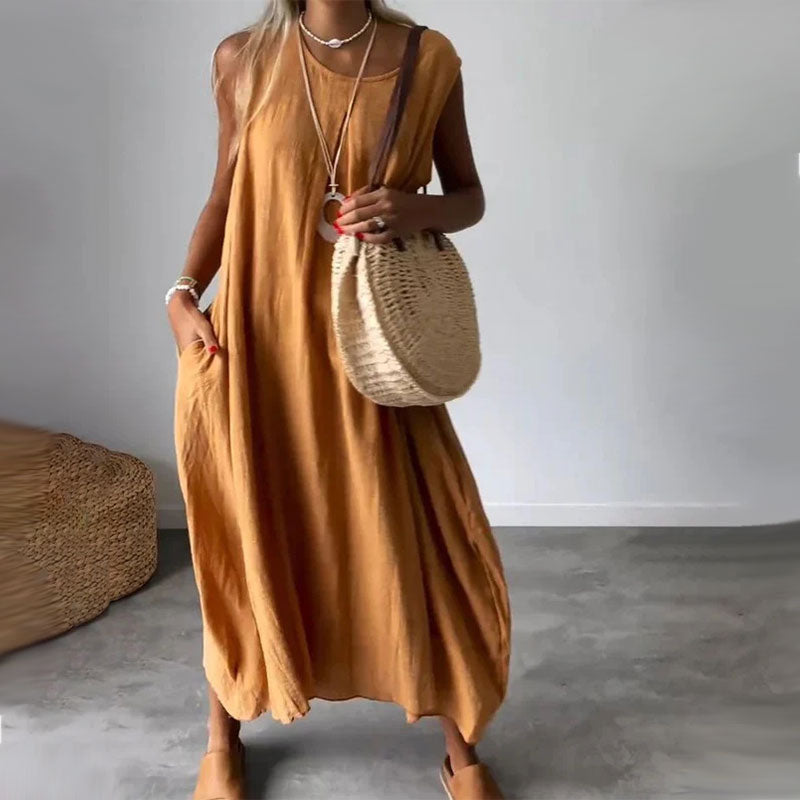 Amaris - Chic Sleeveless Casual Dress