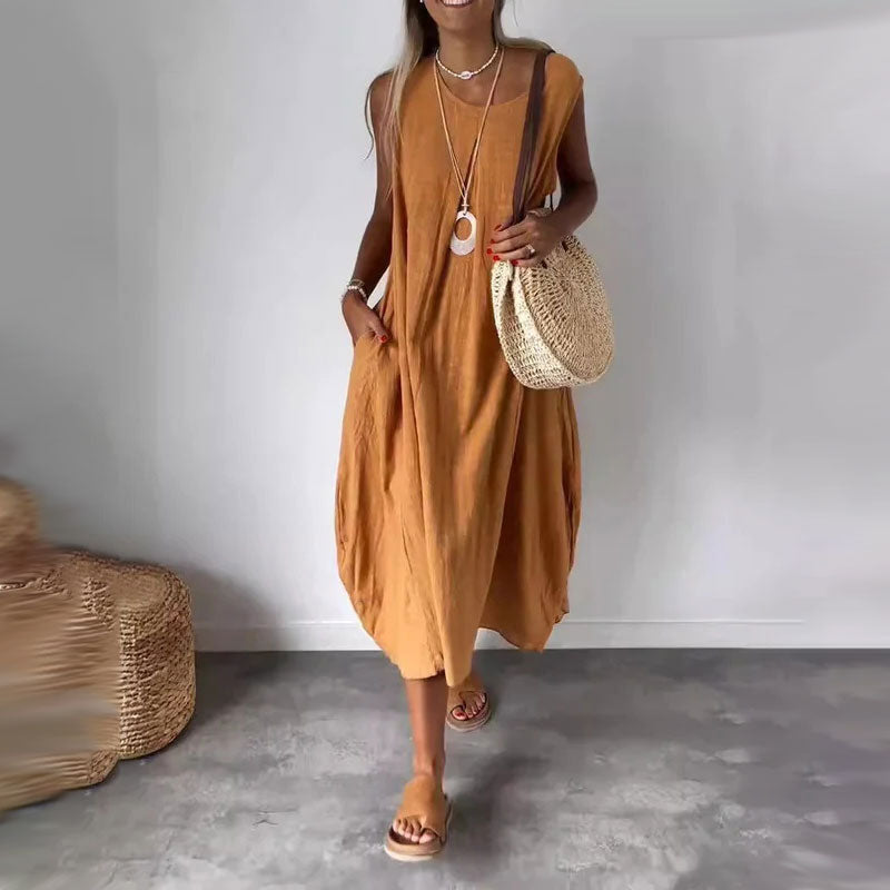 Amaris - Chic Sleeveless Casual Dress