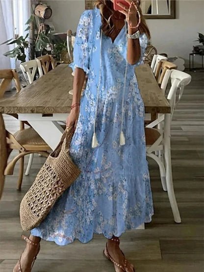 LUNA | Easygoing Boho Midi Dress