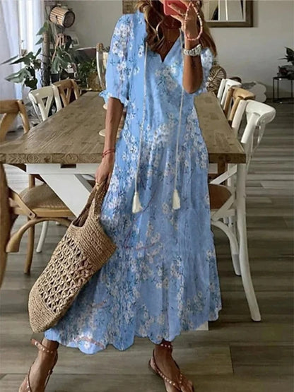 Michaela - Bohemian Dress with Tummy Coverage