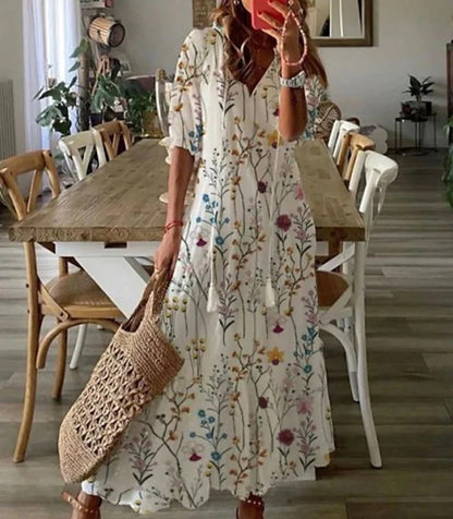 Michaela - Bohemian Dress with Tummy Coverage