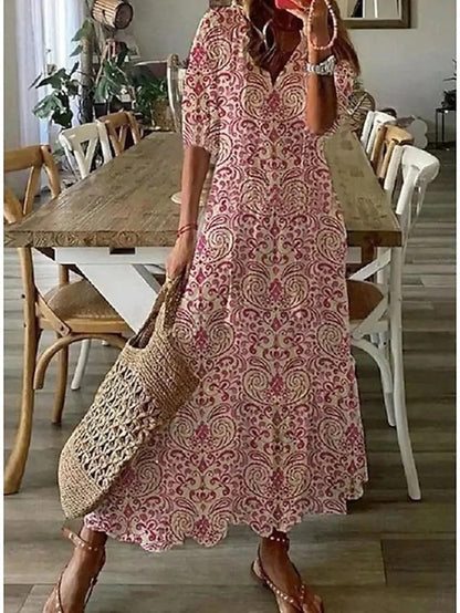 Michaela - Bohemian Dress with Tummy Coverage