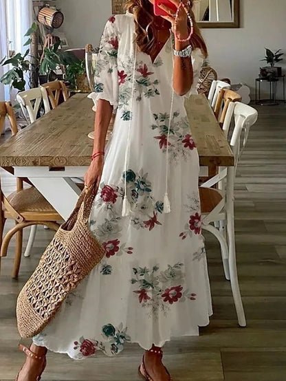 LUNA | Easygoing Boho Midi Dress