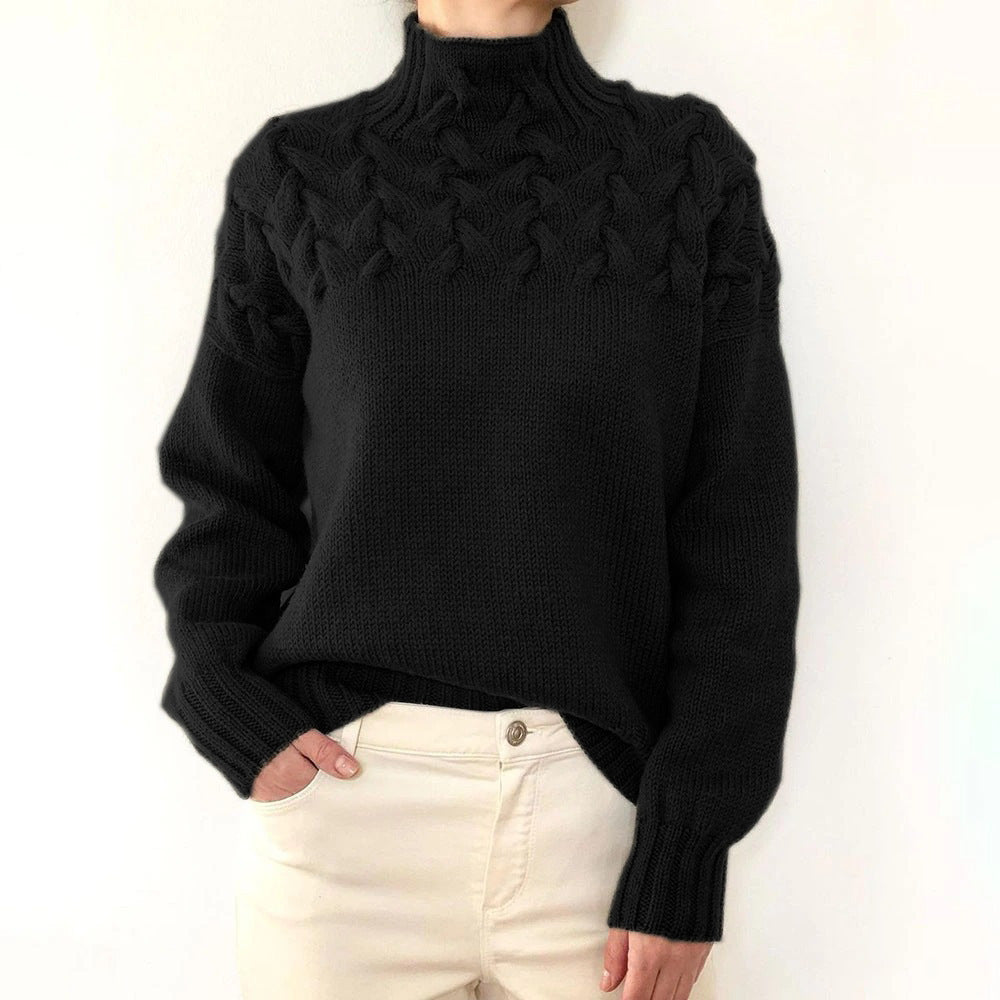 Elena | Cozy Turtleneck Knit Sweater