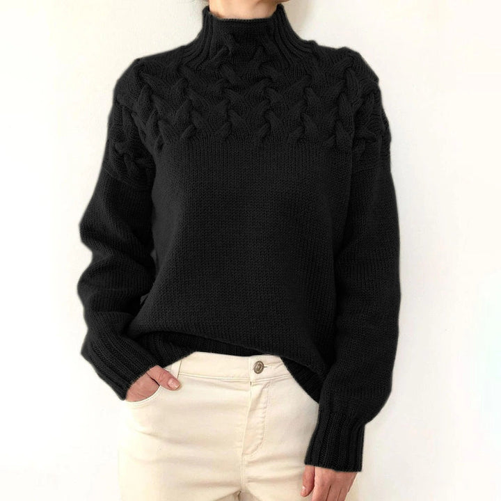 Elena | Cozy Turtleneck Knit Sweater
